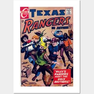 Texas Rangers in Action Vintage Comic Cover Posters and Art